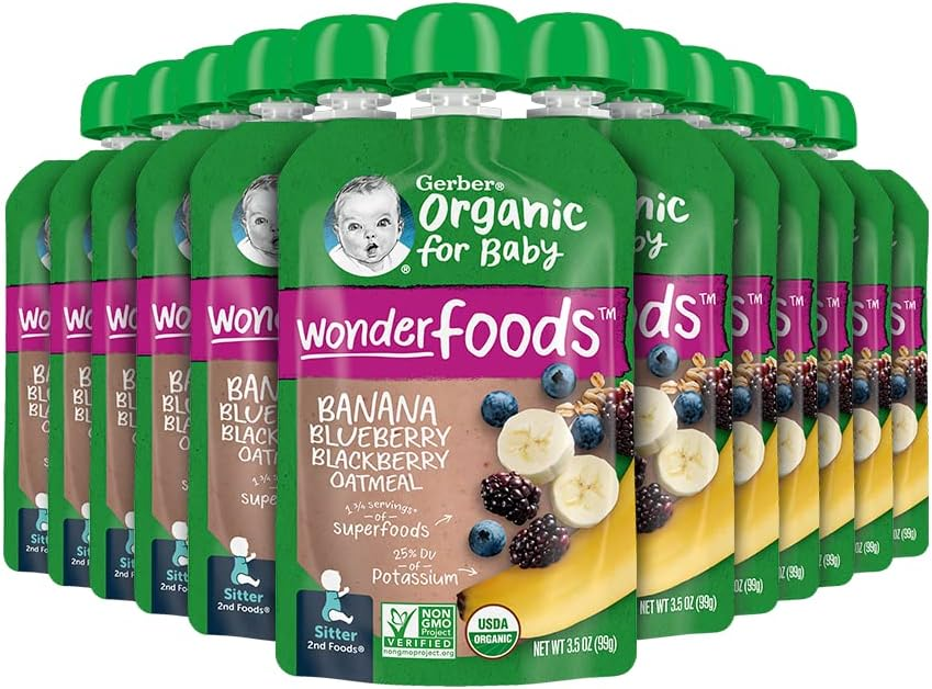 Organic Baby Food for Growing Appetites: Gerber Organic WonderFoods Review